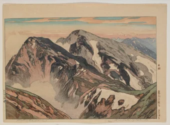 Habuka-san, uit de serie, Twaalf scènes in de Japanse Alpen, Taisho-periode