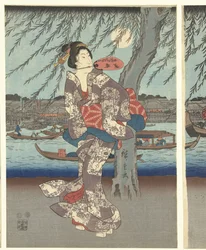 Beroemde plekken in de Oostelijke hoofdstad: Genietend van een avondbriesje bij de Ryogoku brug