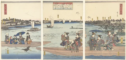 Veerboten op de Sumida rivier