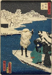 Sneeuw in Hashiba, juli 1864