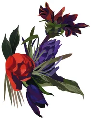 Tulpen en dahlia