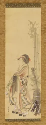 Meisje dat badminton speelt, 1615-1868.