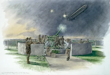 Lodge Hill Battery, Chatham, Kent, Eerste Wereldoorlog