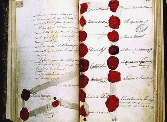 De slotakte van het Congres van Wenen, 9 juni 1815