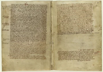 Verzen over Magna Carta in de Kroniek van Melrose Abbey