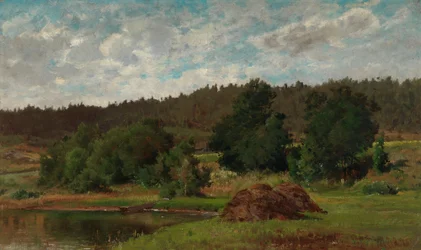 Landschap aan een meer