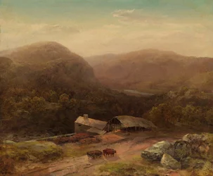 In de Housatonic Valley, eind jaren 1850 (olieverf op doek)