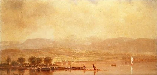 Mistige Ochtend aan de Hudson River