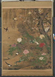 Hangende Rol, Vogels Verzamelen zich onder de Lente-Wilgen, eind 1400-begin 1500