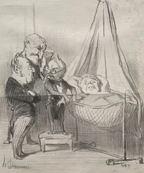 Actualiteiten: Beslist, ze is erg ziek!..., 1851