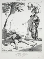 Oude Geschiedenis, plaat 20: Alexander en Diogenes