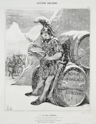 Oude Geschiedenis, plaat 28: De Oversteek van Hannibal