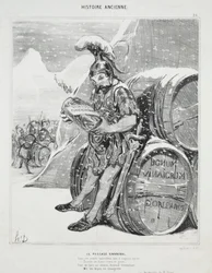 Oude Geschiedenis, plaat 28: De Overtocht van Hannibal