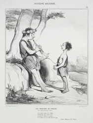 Oude geschiedenis, plaat 48: De herders van Virgil, 31 december 1842