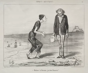 Aquatische Schetsen, plaat 8: Madame la Baronne, het is mijn eer...