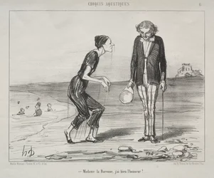 Aquatische schetsen, plaat 8: Madame la Baronne, het is mijn eer...