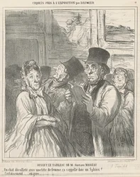 Voor het schilderij van M. G. Moreau