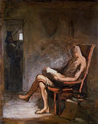 Don Quichot leest, 1865-67