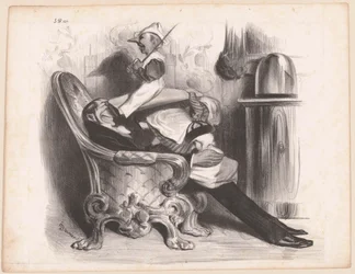 Karikatuur van minister Antoine Maurice Apollinaire d
