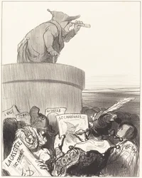 Le Constitutionnel die de Politieke Horizon Bekijkt