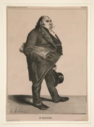 Mr. Barthe, pl. 294 uit de serie Célébrité de la Caricature (Caricatuur)