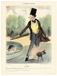 Een uur: Wandelen in de Luxemburgse tuinen, 1839