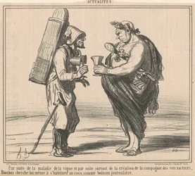 Als gevolg van de ziekte van de wijnstok