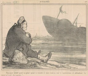 Passagier die heeft betaald ... om naar New York te gaan ...