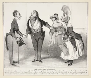 Robert-Macaire agent matrimonial, pl. 16 uit de serie Caricaturana, uit het album Les Robert Macaires