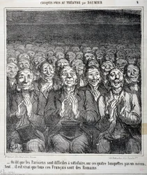 Sketch genomen in het theater: 
