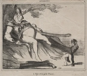 De Kozakken voor lachen plaat 61: De reus en zijn kleine Klein Duimpje, 1854