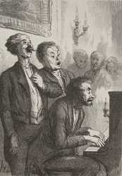 De zangers: De zangers in de salon