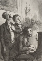 De zangers: De zangers in de salon