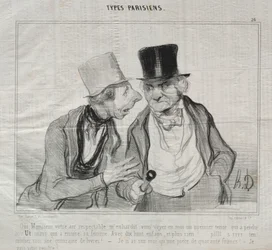 Types Parisiens, plaat 26: Ja, Meneer, uw respectabele uitstraling moedigt me aan...