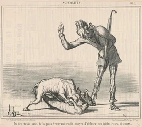 Een van de drie vrienden van de vrede...