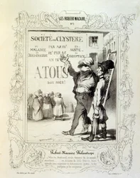 Illustraties over ideeën en legendes Philipon onder de titel Les Cent en Robert Macaire