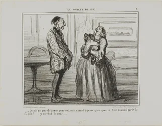 "- Ik ben niet bang voor mezelf, maar als ik denk aan de arme Azor die op 13 juni zal omkomen... breekt het gewoon mijn hart," plaat 8 uit La Cométe De 1857