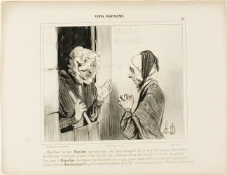 "Mijn God! Madame Bombec, wat is er met je gebeurd - Begin er niet over, mijn liefste, het is verschrikkelijk. De wereld gaat van kwaad tot erger, ik zou liever conciërge zijn in de botanische tuin! Je kent die Bézuchet van de vijfde verdieping, degene die