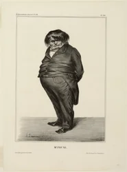 Mr. Prune, plaat 288 uit Célébrités de la Caricature