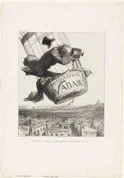 Nadar die fotografie tot kunst verheft, plaat 367 uit Souvenirs d