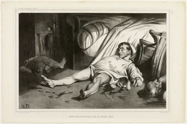 Rue Transnonain, op 15 april 1834, 2 oktober 1834, plaat 24 van L