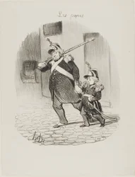 De dag van de grote parade, plaat 6 van Les Papas
