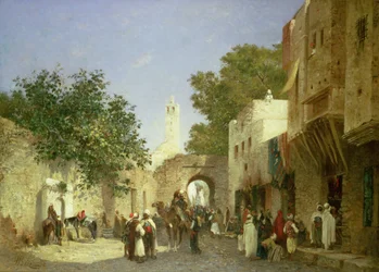 Arabische Straatscène, 1872