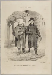 Als lid van de Muscadins onder het Directoire, nummer 7 uit de serie Tout ce qu