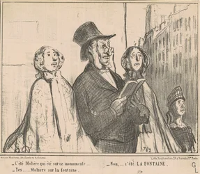 Het was Molière die op dit monument stond ...