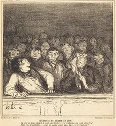 De decadentie van het drama in 1866