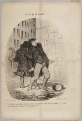 „Zeg, ouwe, alle mannen die voorbijgaan lijken zich naar mij om te draaien ...“, nummer 66 uit de serie Tout ce qu
