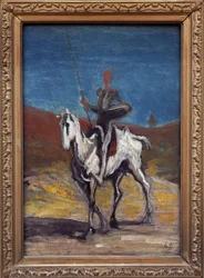 Don Quichot. Schilderij van Honoré Daumier (1808-1879), circa 1868. Franse kunst