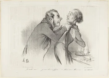Ik speel vals? Ik? ..., nummer 11 uit de serie Schetsen van uitdrukkingen uit Le Charivari