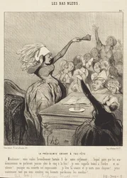 De presidente die uit volle borst roept: «Dames!...»